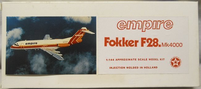 Airliners America 1/144 Fokker F-28 Mk4000 Empire Airlines plastic model kit